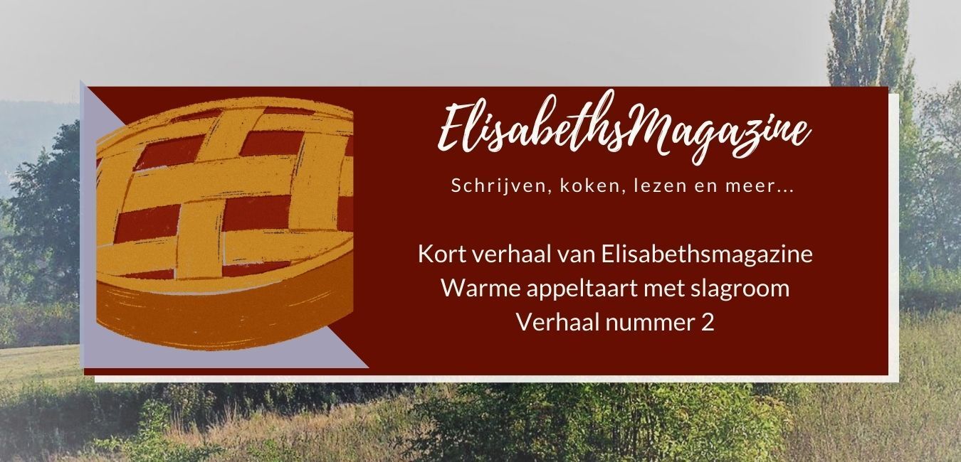 Tijdschriftomslag met illustratie van een appeltaart en tekst in het Nederlands.