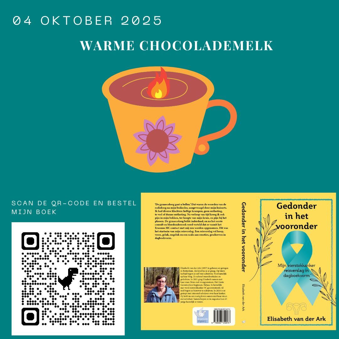 Illustratie van een kop warme chocolademelk, boekomslag