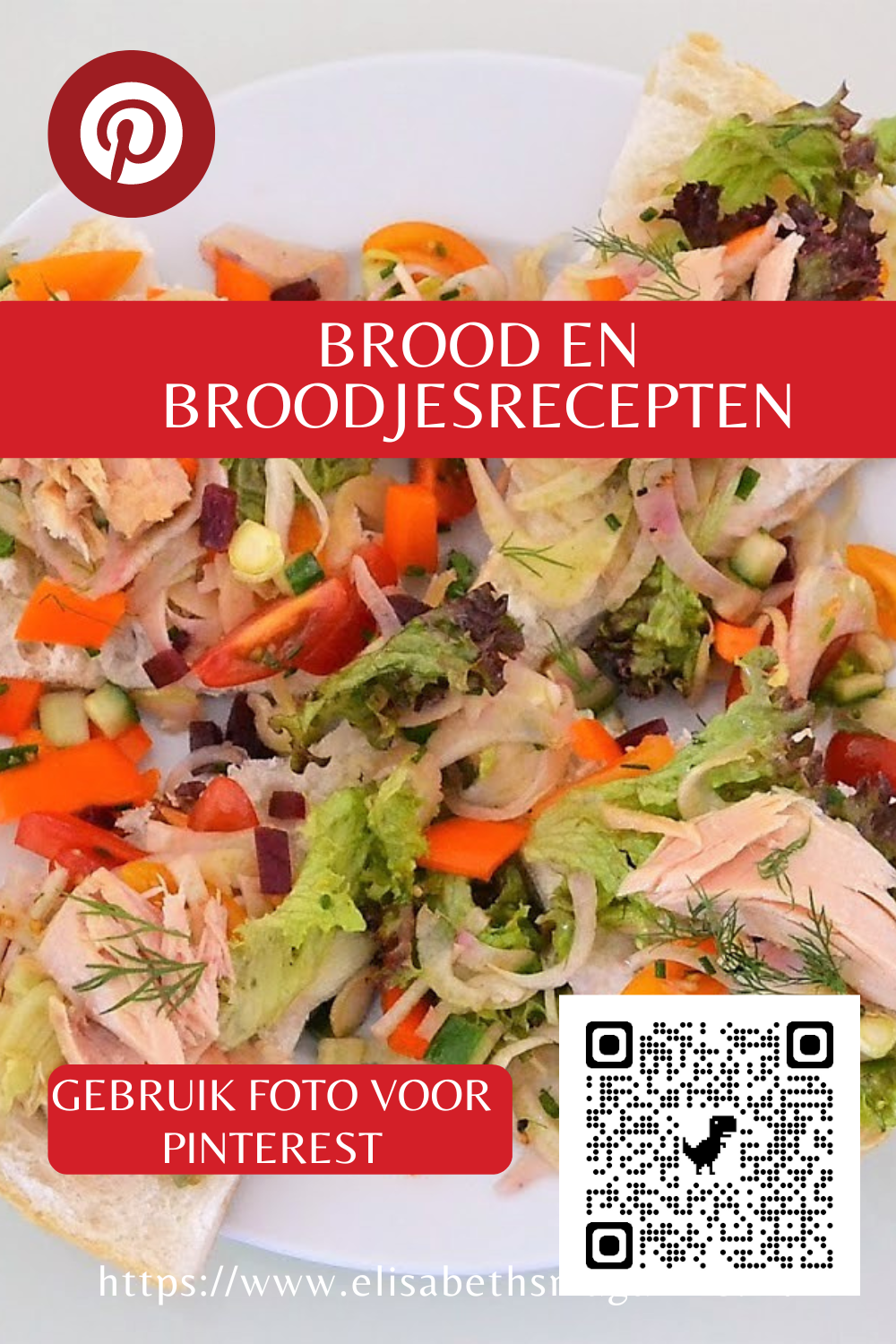 brood en broodjesrecepten Rode banner: