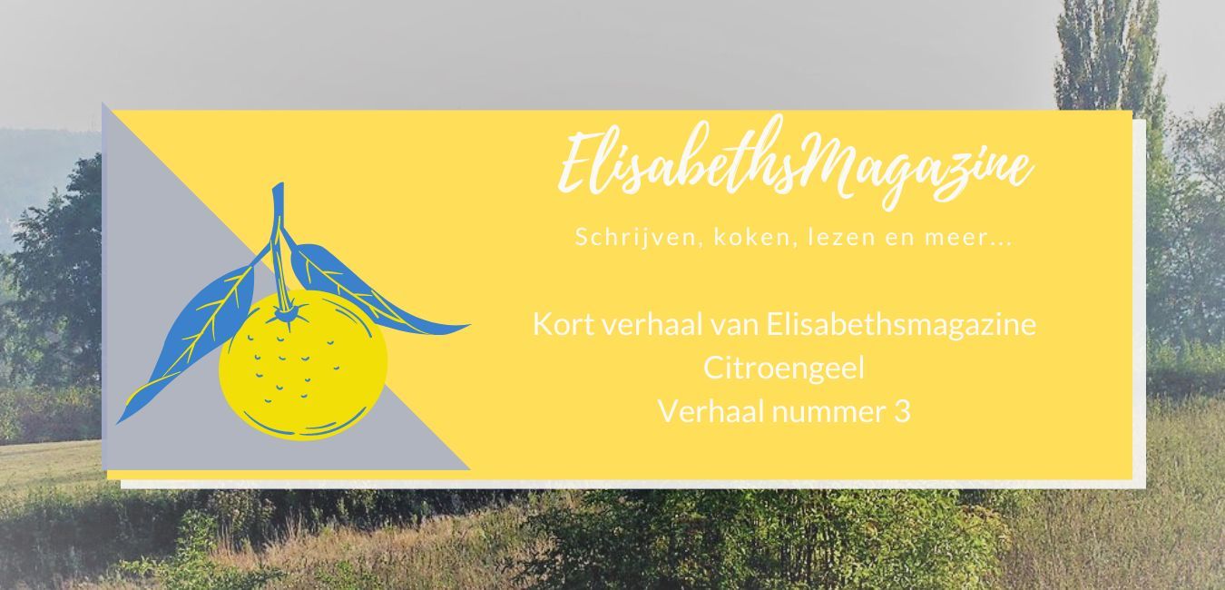 Tijdschriftomslag met een illustratie van een gele citrusvrucht tegen een natuurlandschap. Tekst