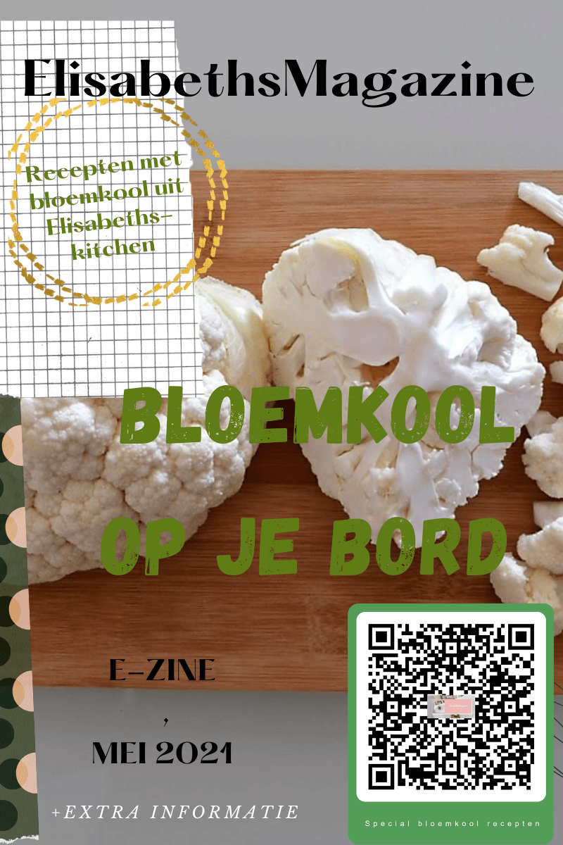 Naast de tekst zie je een button. Klik erop en download gratis de special Magazine cover: cauliflower on cutting board. Headline