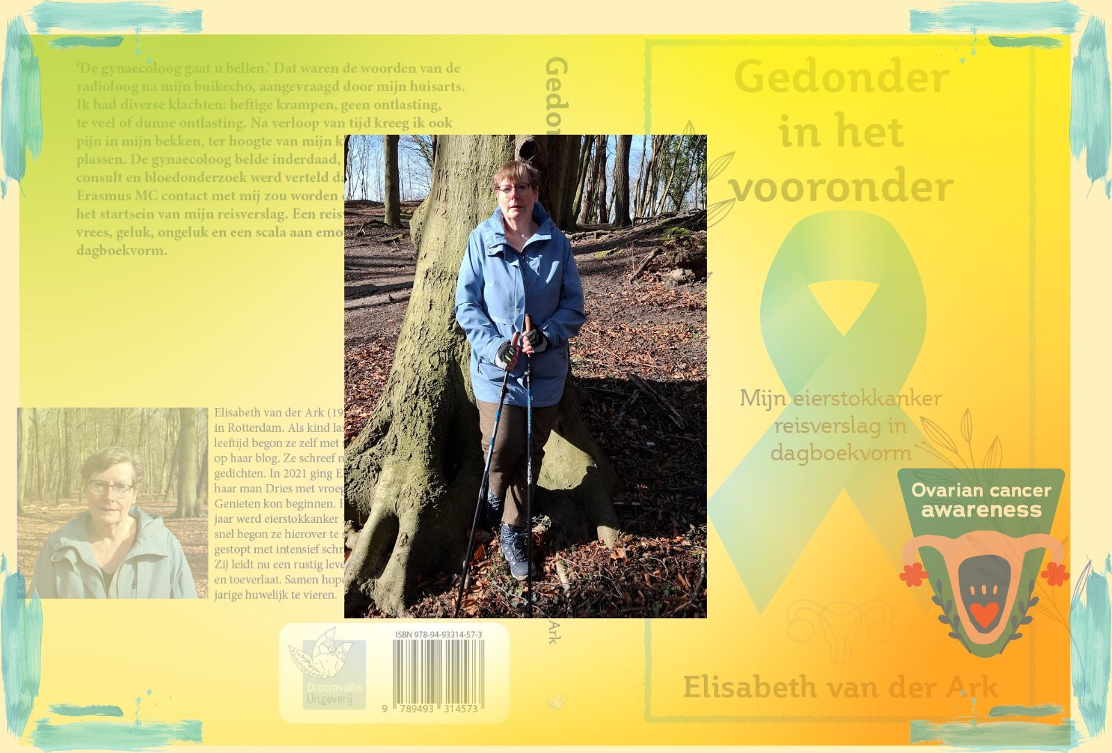 Boekcover: Vrouw bij een boom, titel