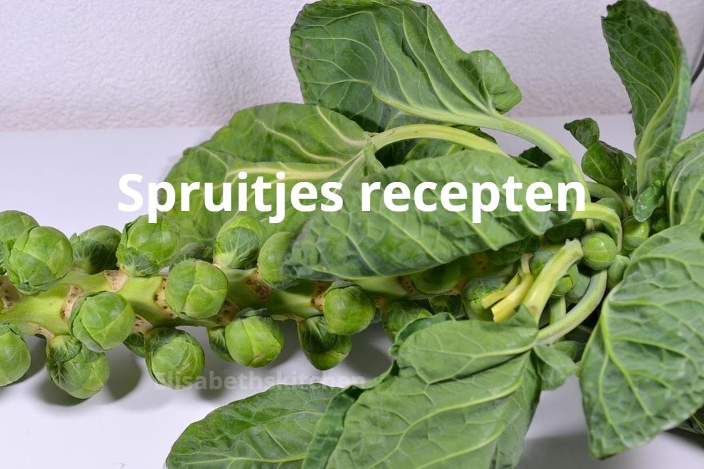 Brussels sprouts on a stalk, with 
