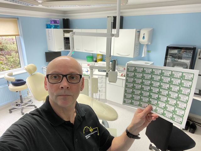 man PAT Testing in dental surgery
