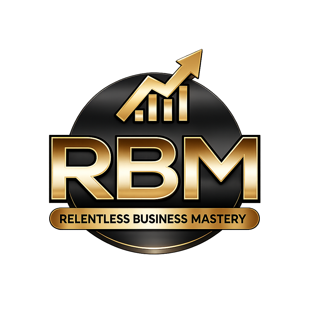 Relentless Business Mastery Logo Clear Background