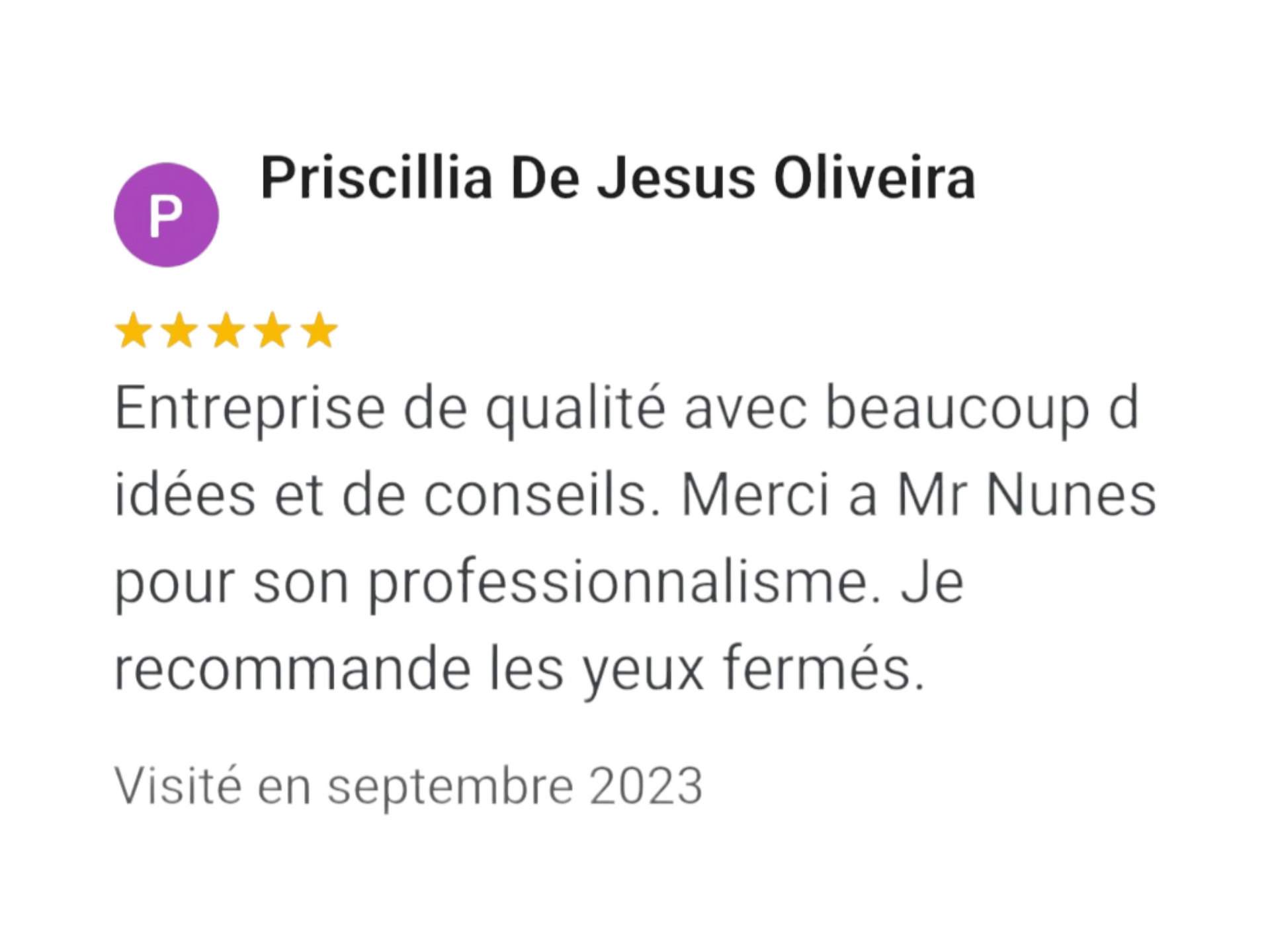 AVIS CLIENTS