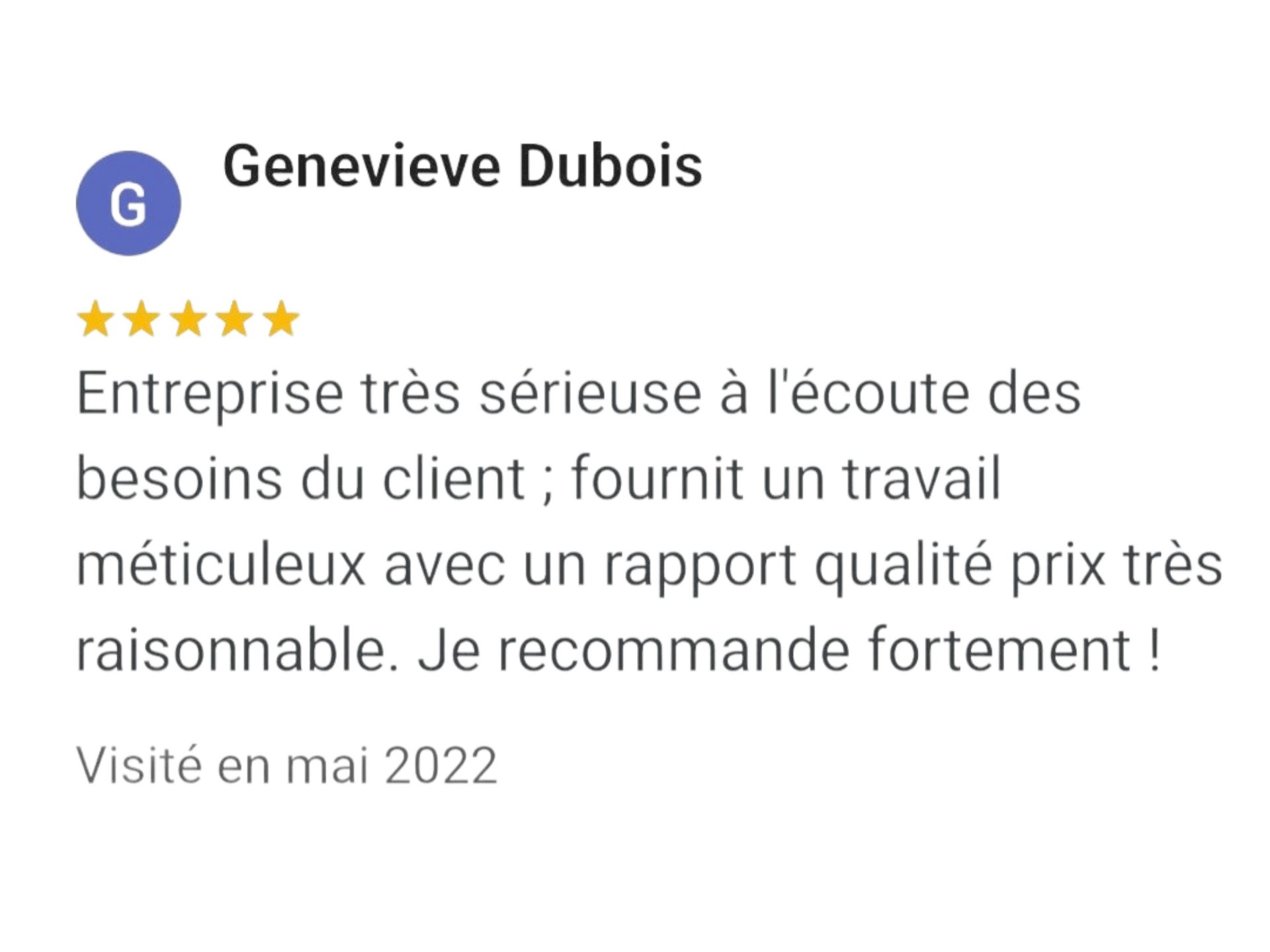 AVIS CLIENTS