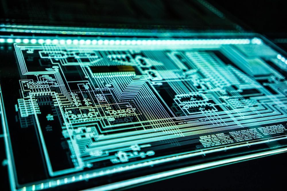 A Close Up of a Computer Screen With a Circuit Board on It — Adept Security In Albion Park, NSW