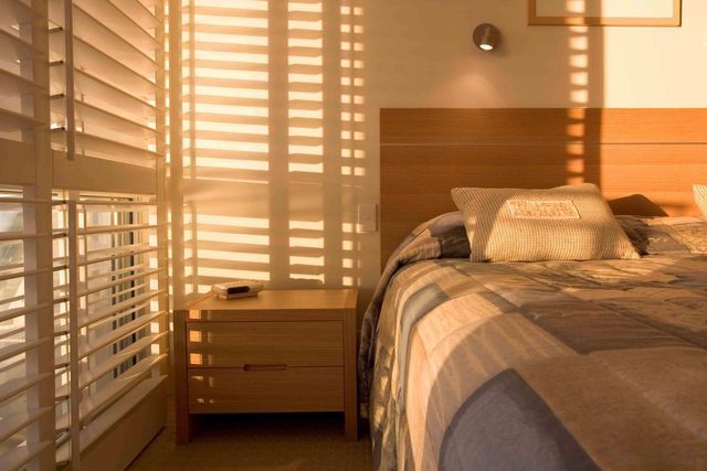 Bedroom blind window decoration
