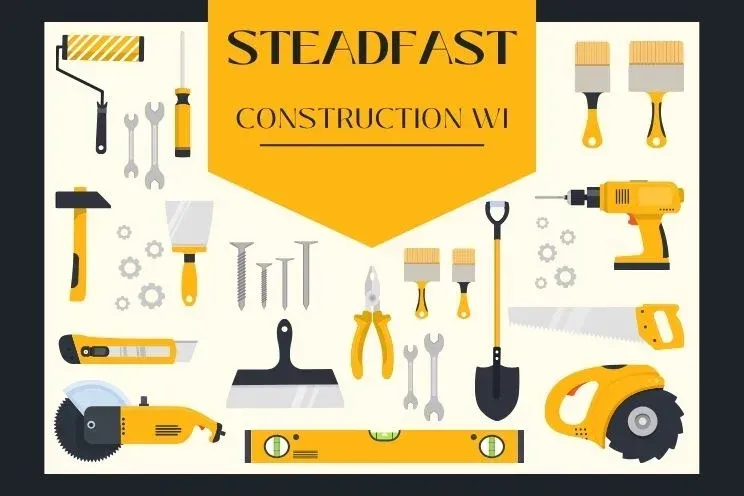 A poster with a bunch of construction tools on it