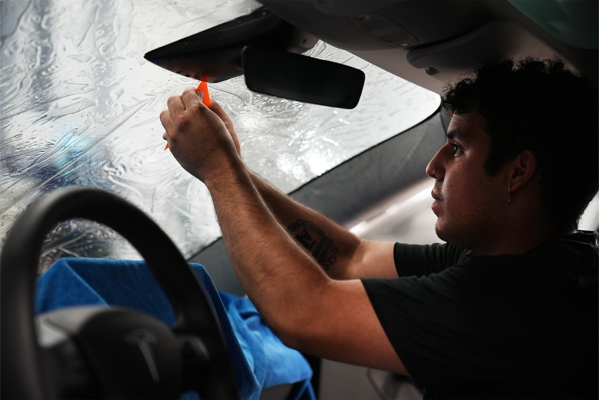 Window Tinting Installation Banner