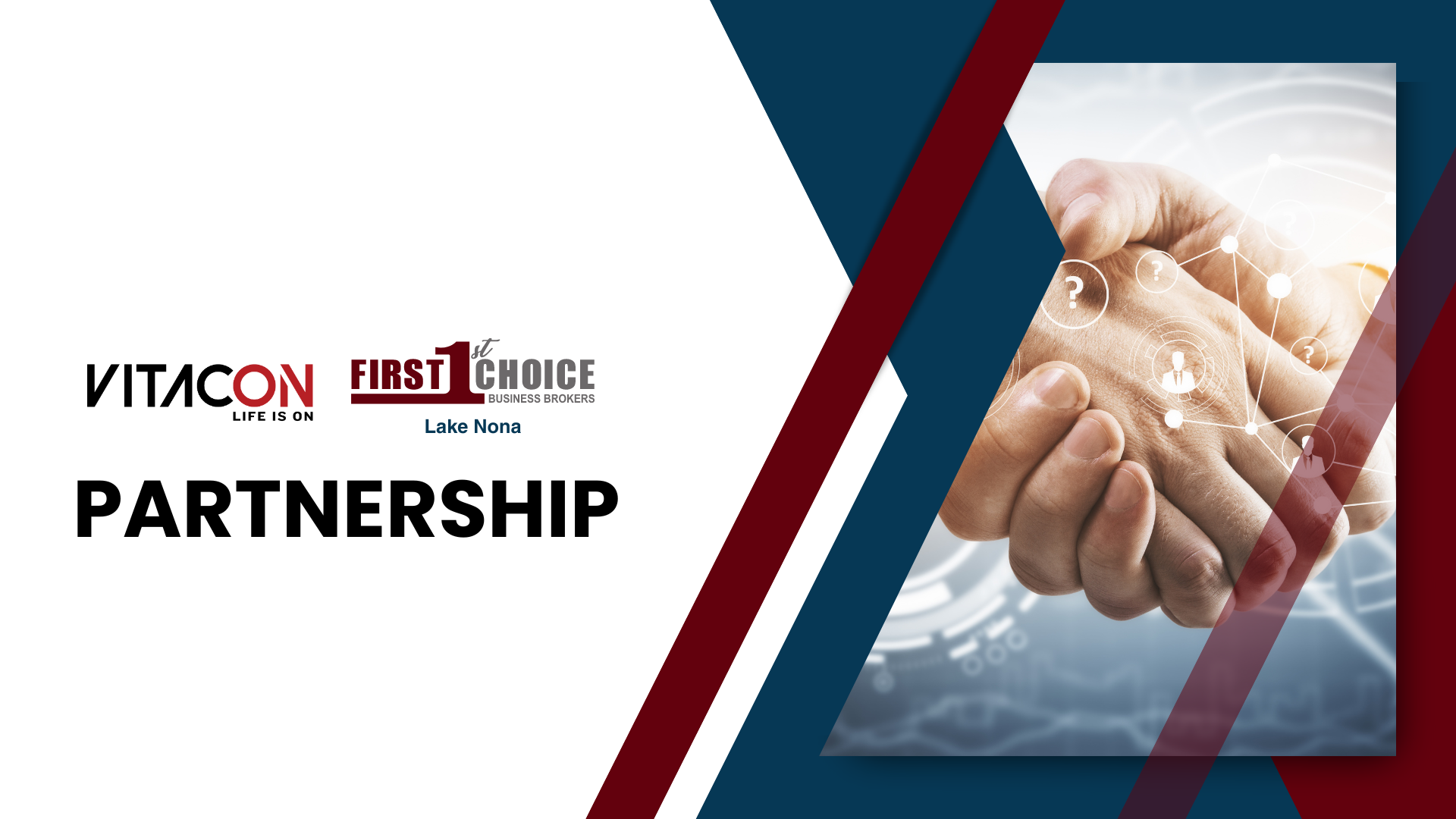 A person is shaking hands with another person in the water.