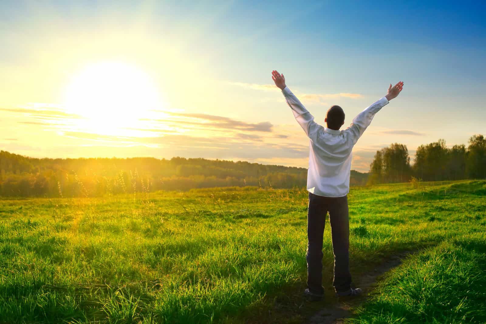 Man enjoying sunrise | Quantum Medical massage and Hypnosis | Massage in McKinney TX