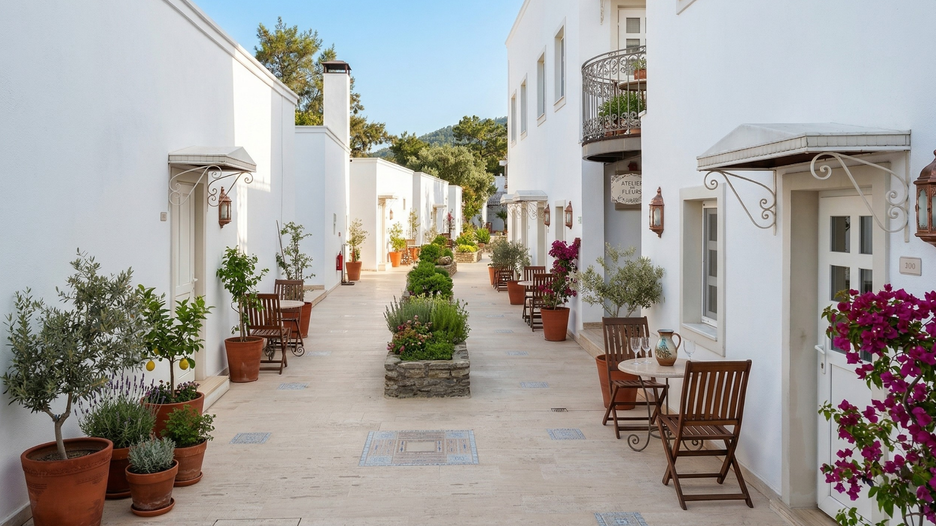 Ruins Luxury Resort'un modern tasarımlı, deniz ve havuz manzaralı deluxe odası
