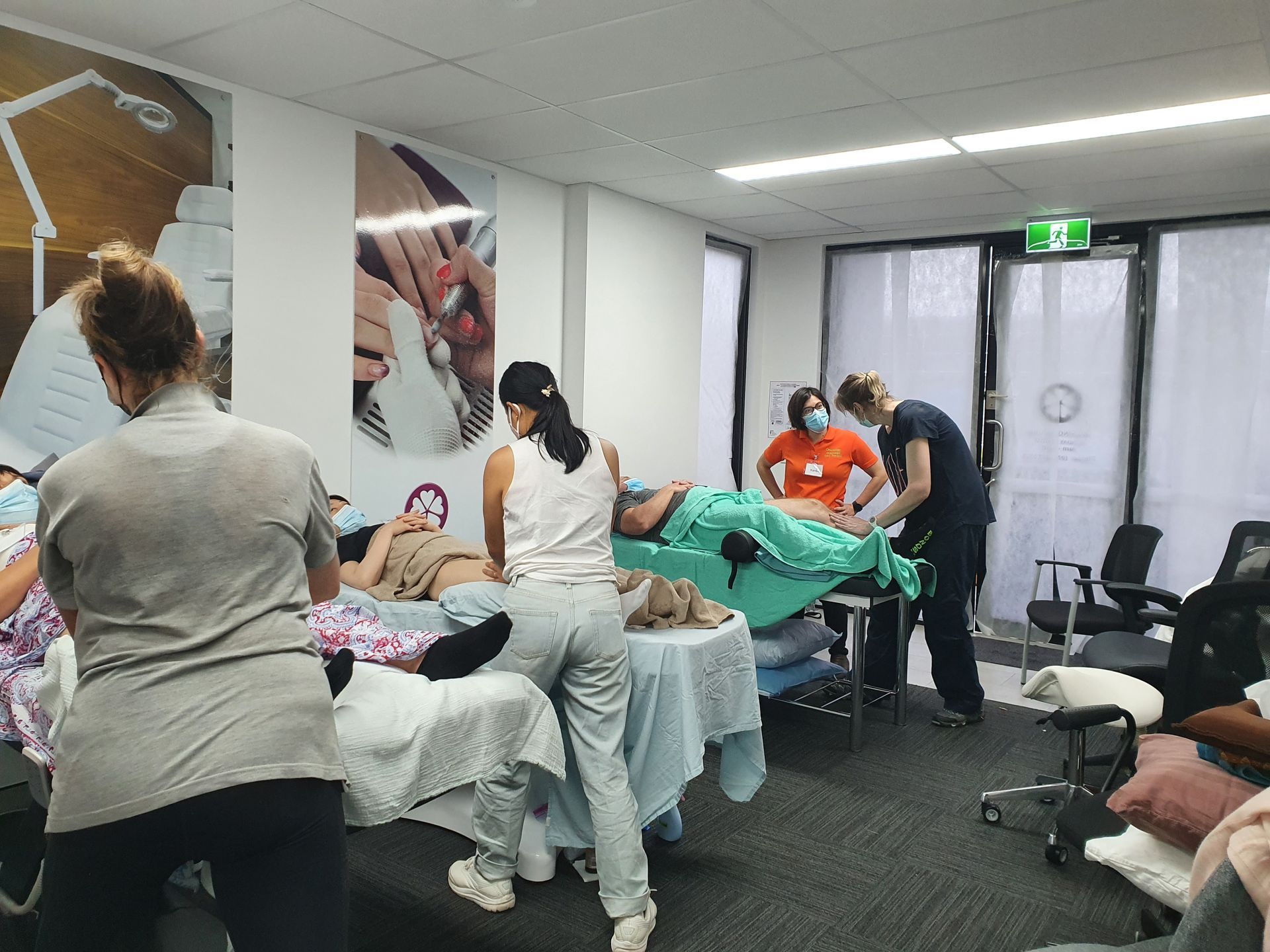 Oncology Massage Therapists in training