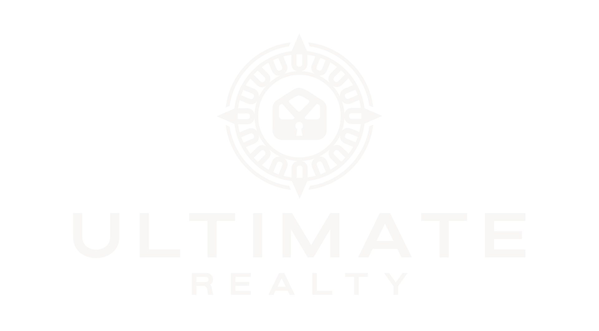 ultimate realty logo in cream