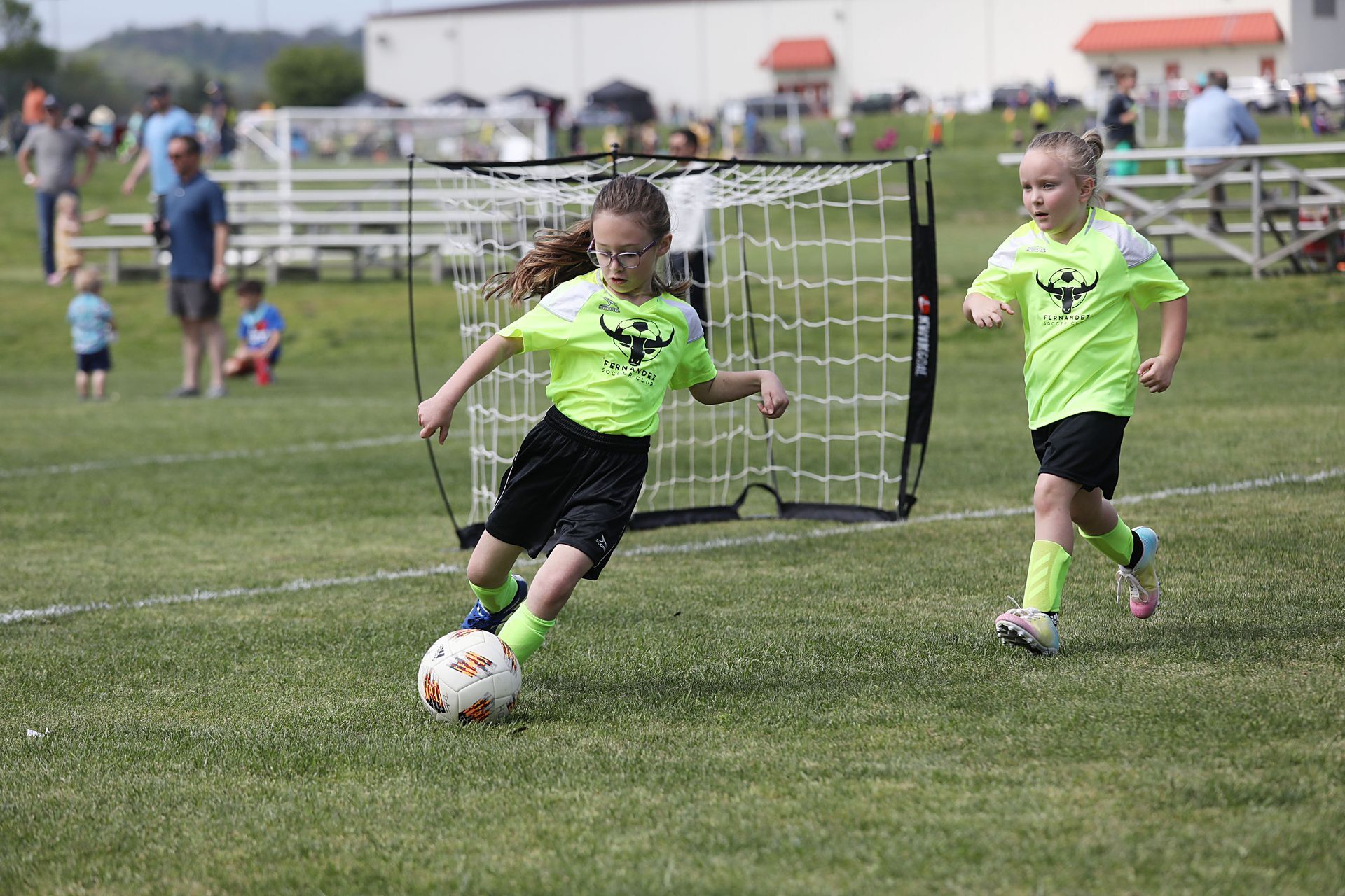 Two girl soccer players for  Williamson County Soccer Association