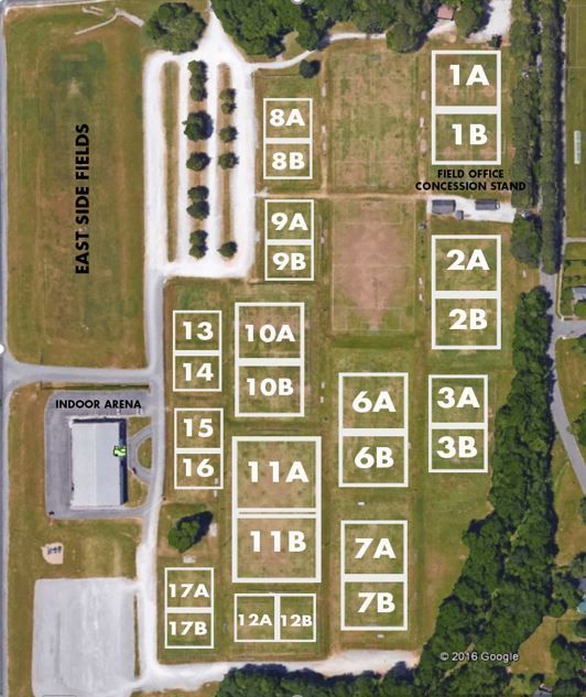 Map of Williamson County Soccer Complex