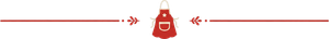 Red banner with a small red lock icon centered between two thin horizontal lines and arrows.
