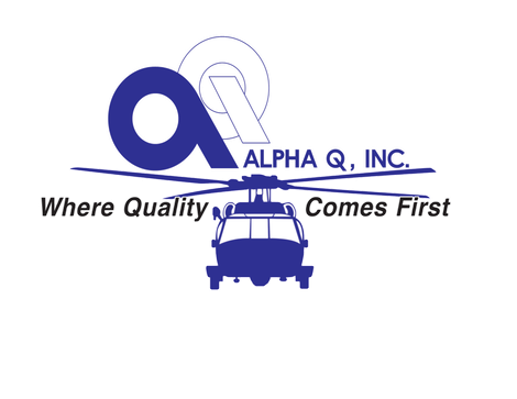 A logo for alpha q. inc. where quality comes first