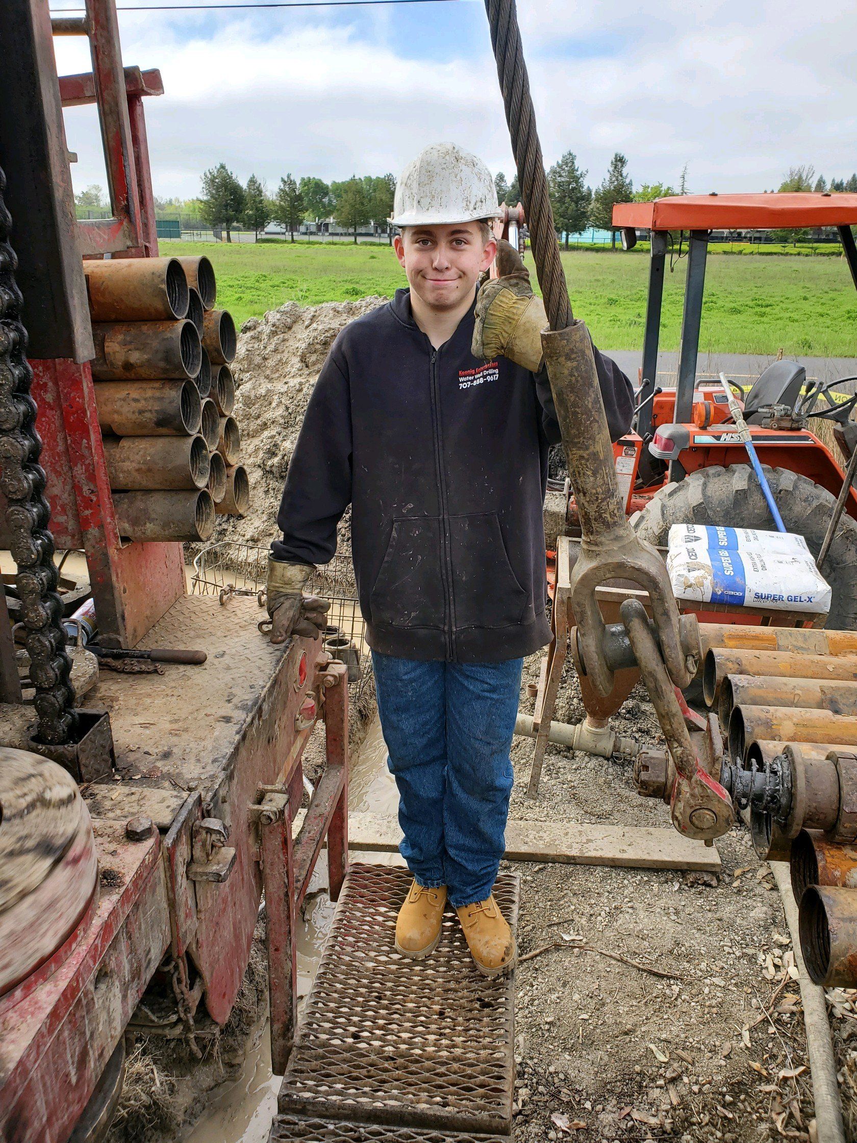 Picture Of Man Wearing Helmet - Sonoma, CA - Koenig Drilling