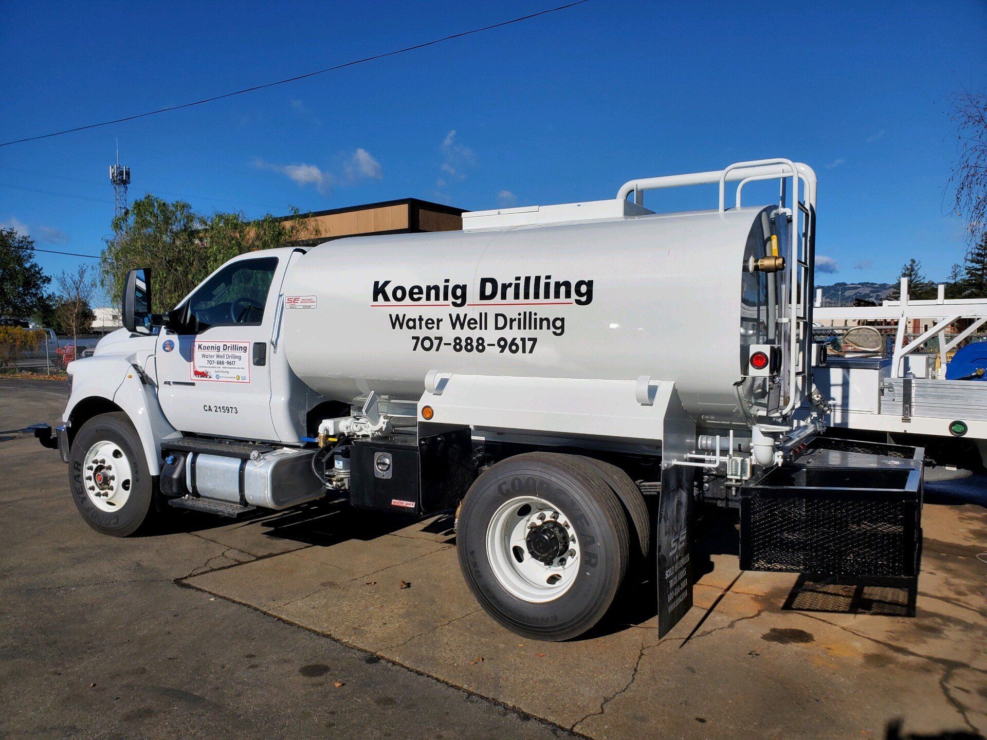 White Company Truck - Sonoma, CA - Koenig Drilling