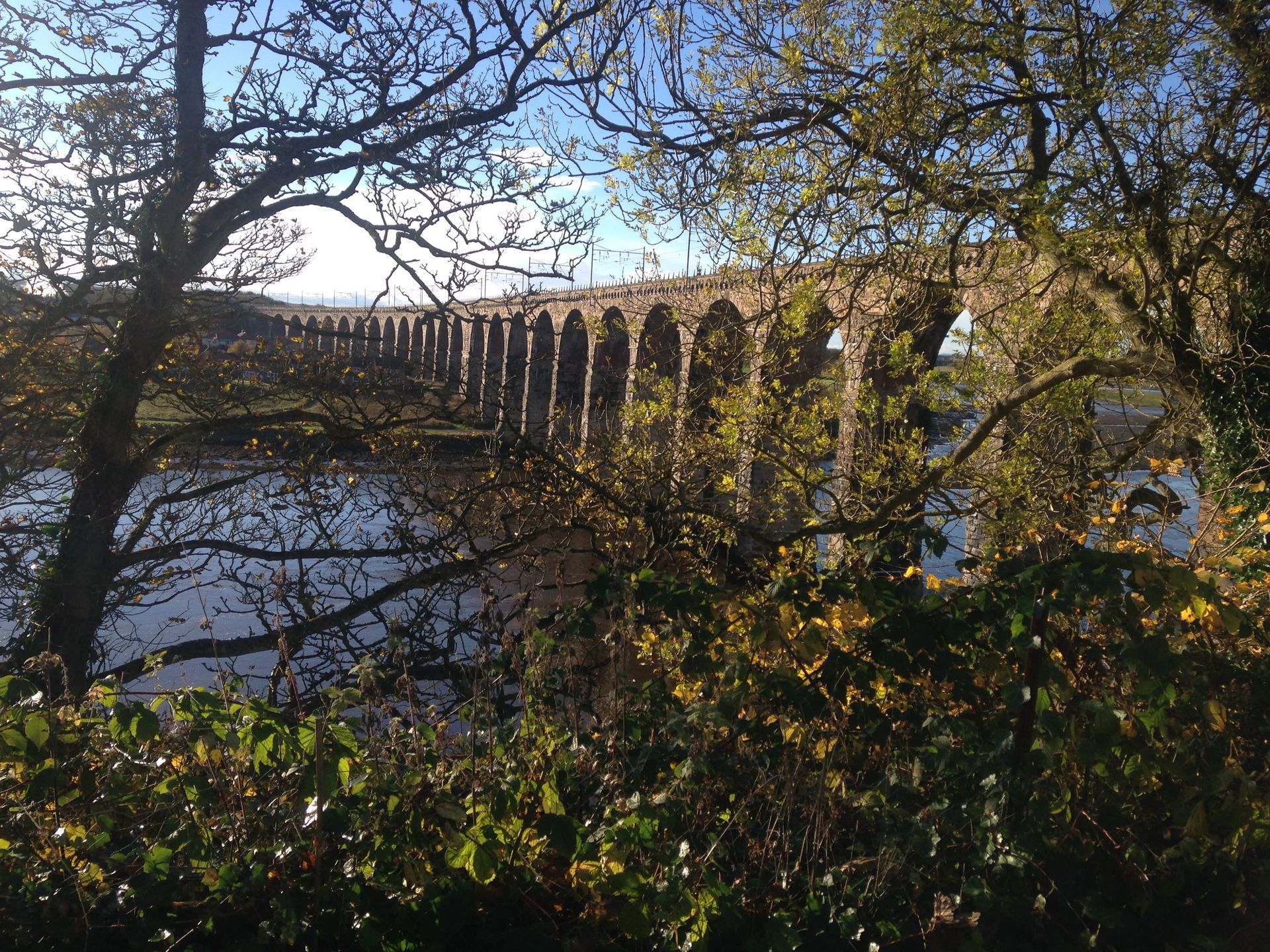 Railway bridge and river