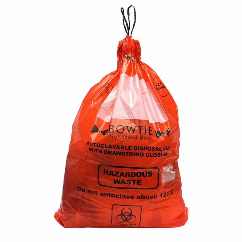 Bio-Hazard Waste Bags Bio-Hazard drawstring Waste Bags