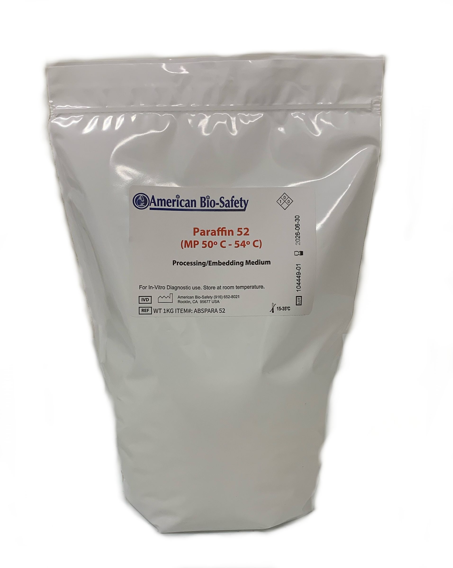 Paraffin 52 for Infiltration and Processing (50-54°C)