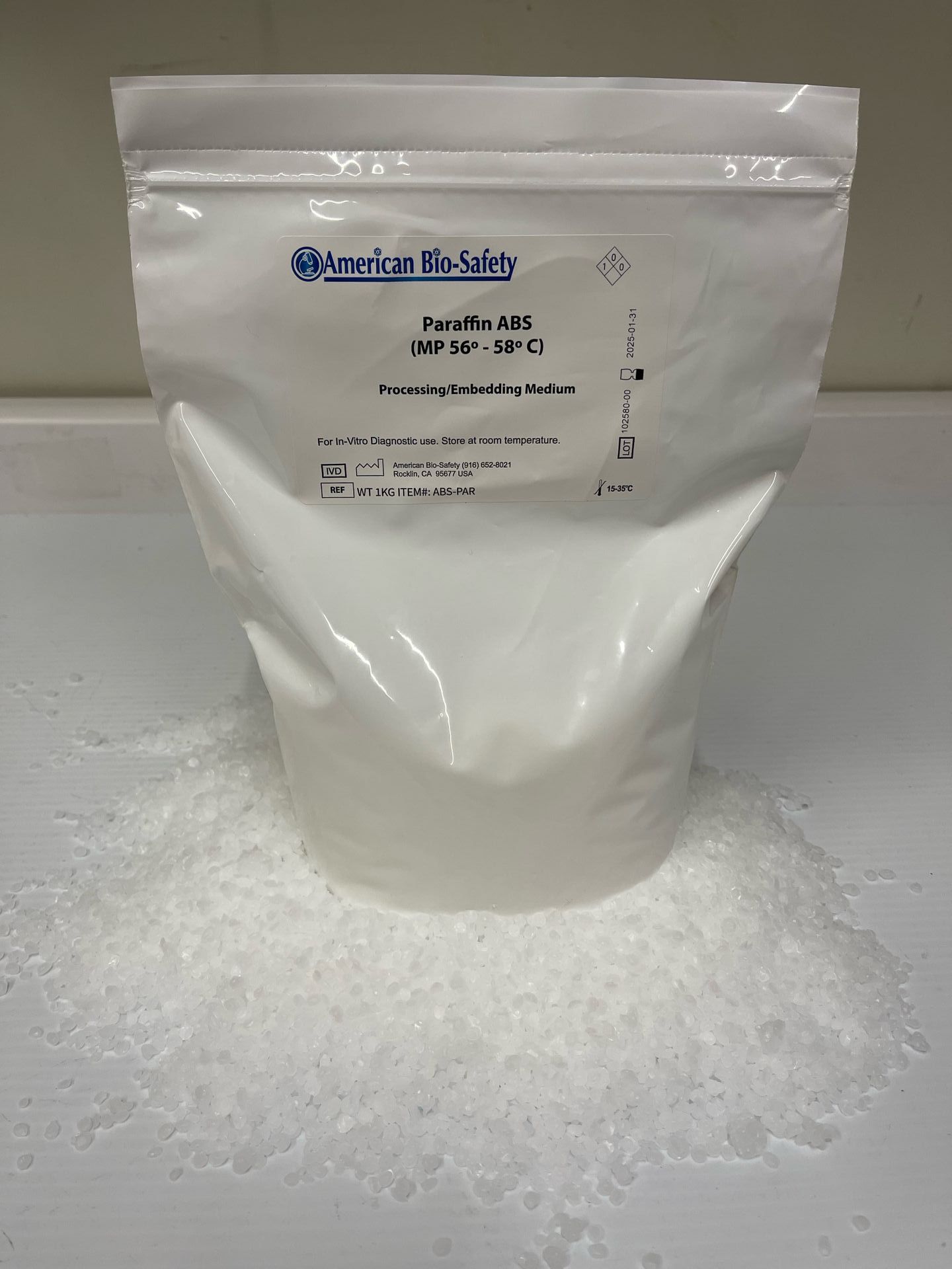 Paraffin ABS, Paraffin embedding and infiltration, paraffin 56-58