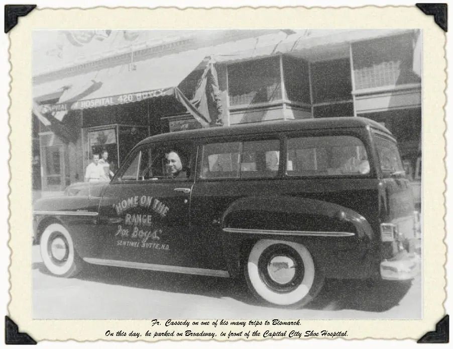 A vintage station wagon with