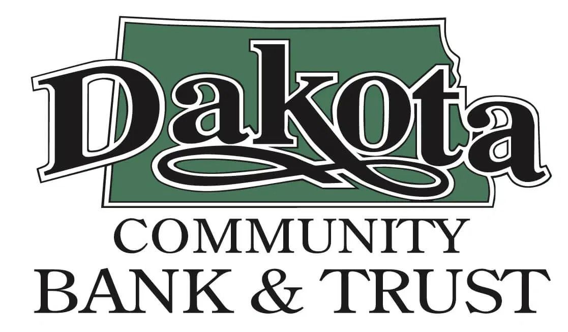 Logo of Dakota Community Bank & Trust featuring the word