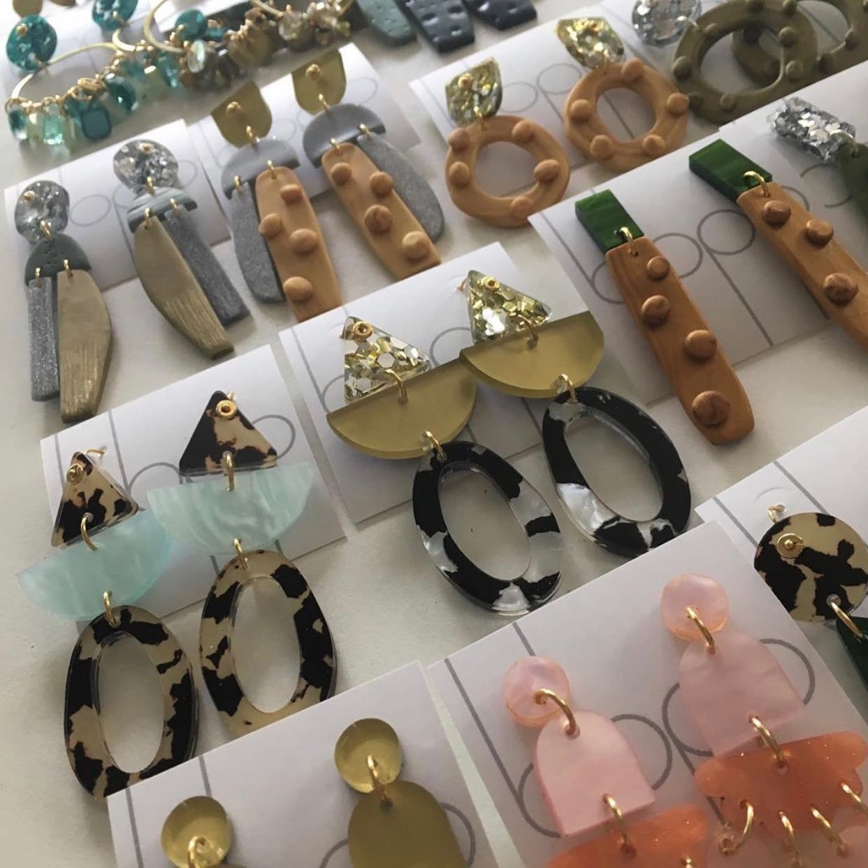 Earrings on Display Various Shapes — Decadence Gifts & Homewares in Yeppoon, QLD