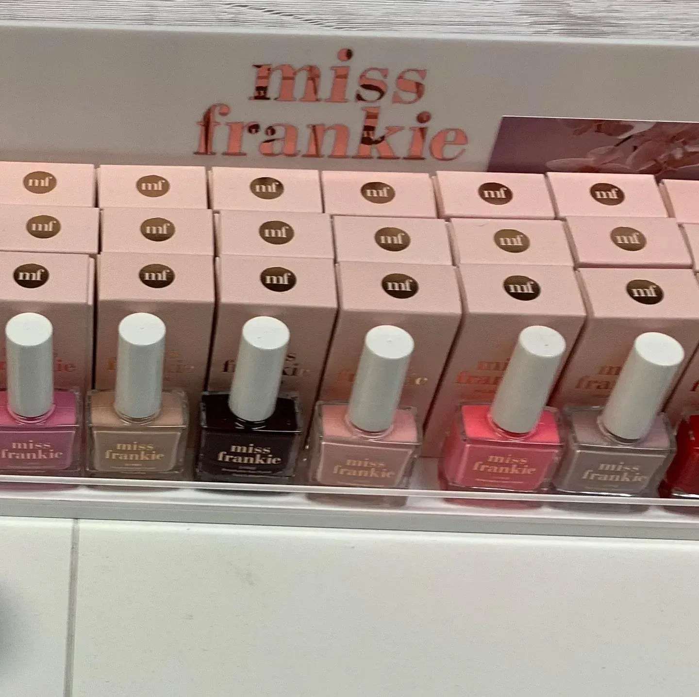Nail Polish Display With Pink and Brown Shades — Decadence Gifts & Homewares in Springsure, QLD