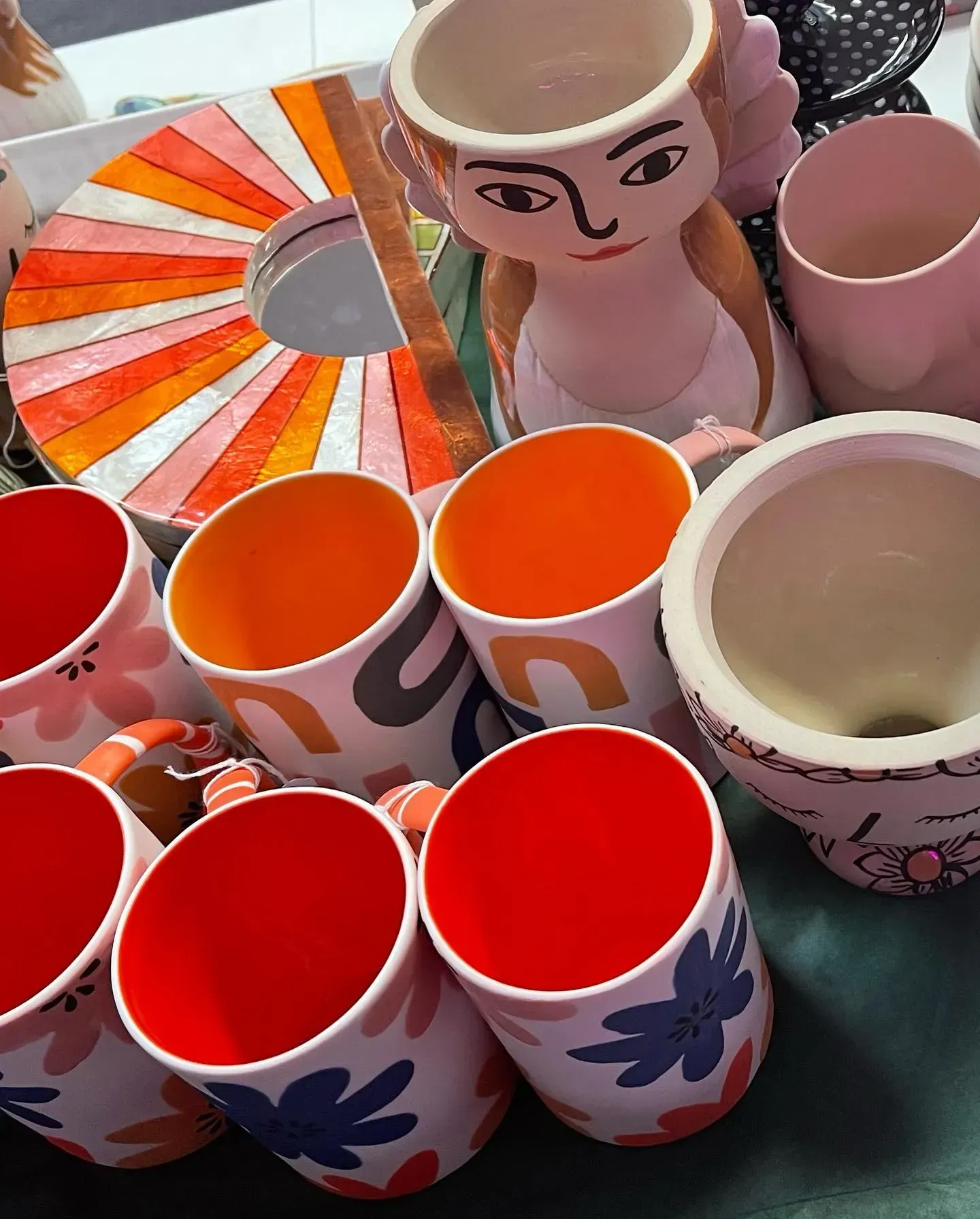Vibrant Mugs and Vases, With Floral — Decadence Gifts & Homewares in Springsure, QLD