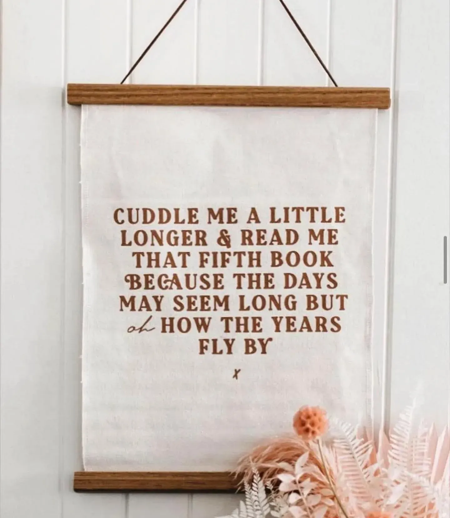 Tan Fabric Banner With Brown Text — Decadence Gifts & Homewares in Springsure, QLD