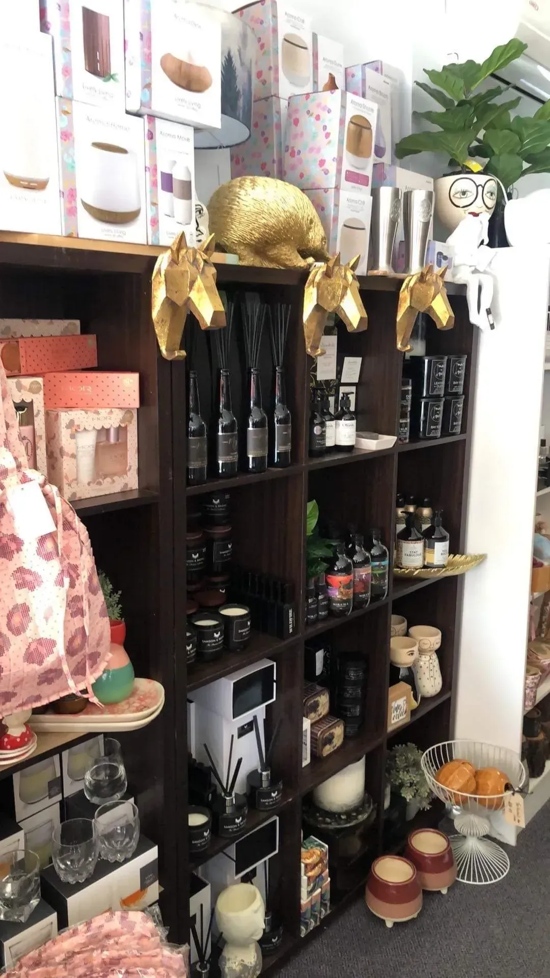 Shelves Displaying Various Gift Items, Including Boxes — Decadence Gifts & Homewares in Springsure, QLD