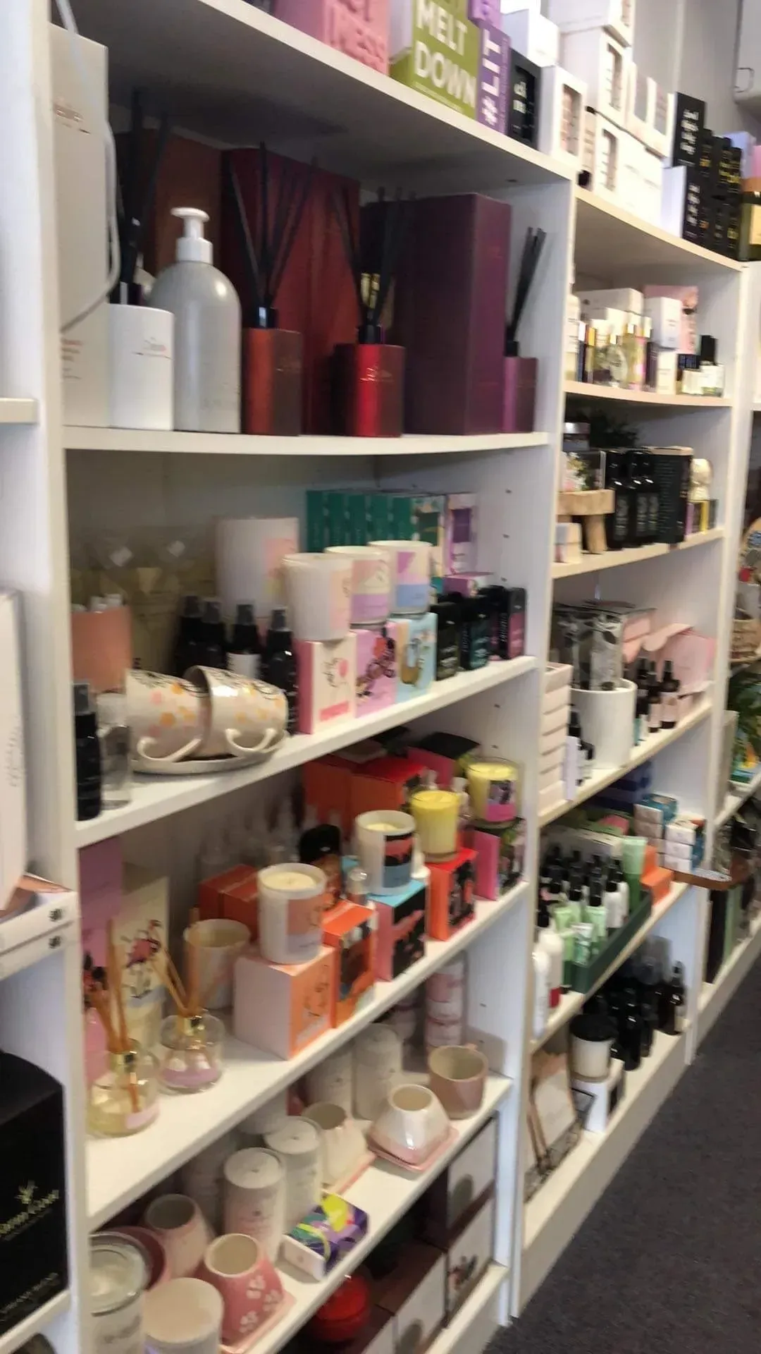  Shelves Filled With Various Scented Candles — Decadence Gifts & Homewares in Springsure, QLD