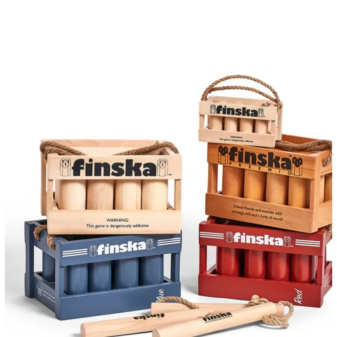 Finska Game Sets in Red, Blue, Brown — Decadence Gifts & Homewares in Springsure, QLD