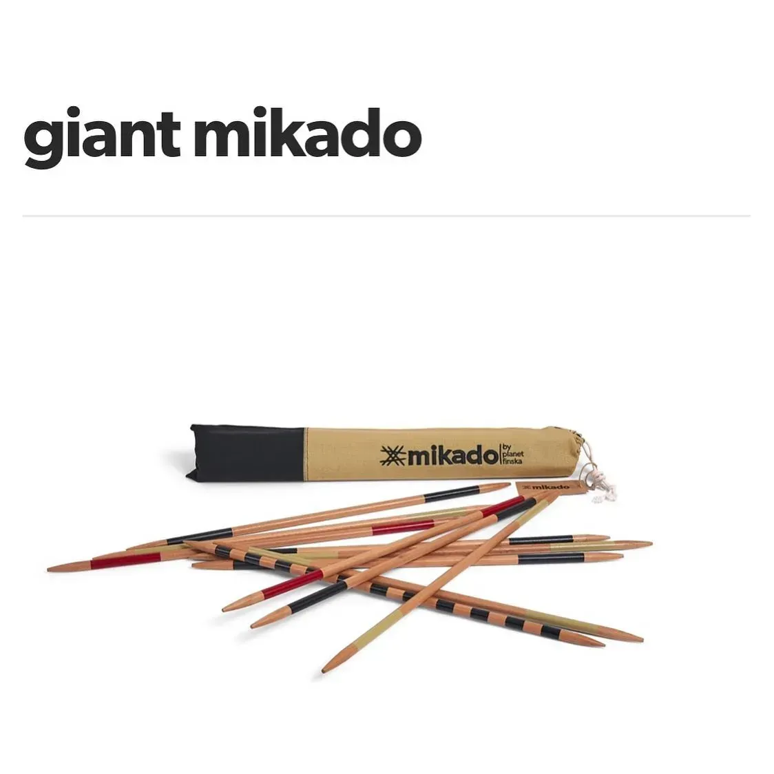 Giant Mikado Game Set With Wooden Sticks and Carrying Case — Decadence Gifts & Homewares in Springsure, QLD