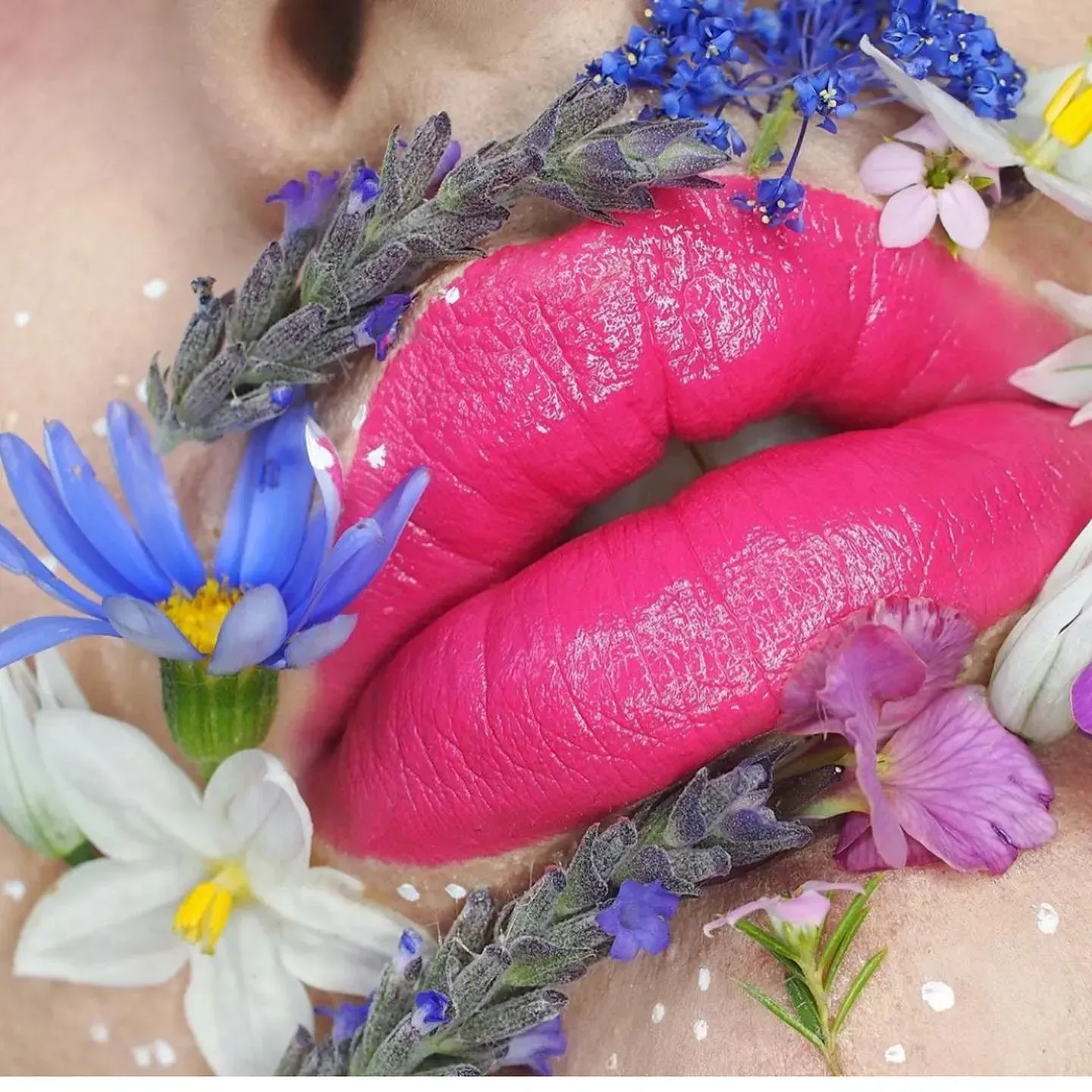 Close-up of Bright Pink Lipsticked Lips — Decadence Gifts & Homewares in Springsure, QLD