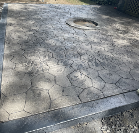 newly installed water drainage