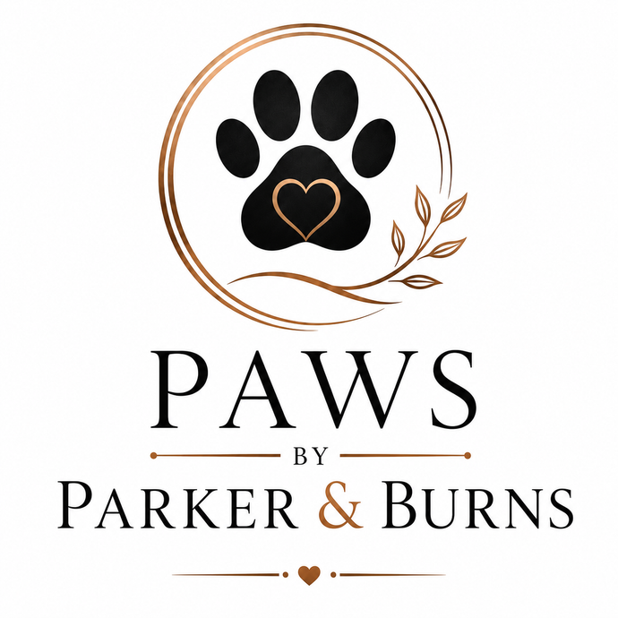 Parker & Burns Funeral Home and Cremation Services gold logo with address in Decatur, Indiana