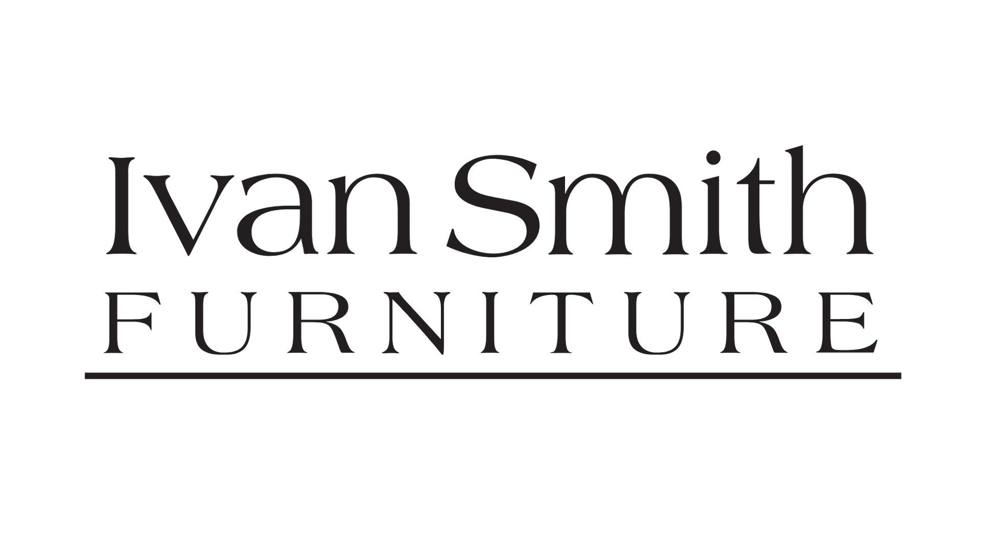 Ivan Smith Furniture logo. Black text on white background.