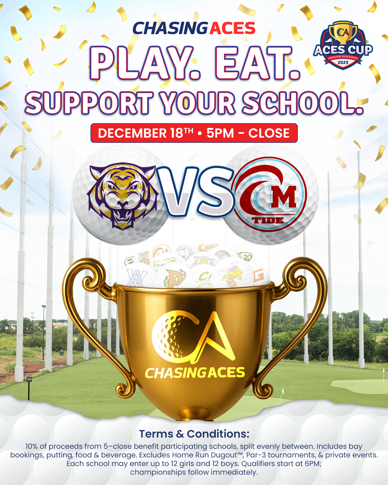 Flyer for a golf event: 