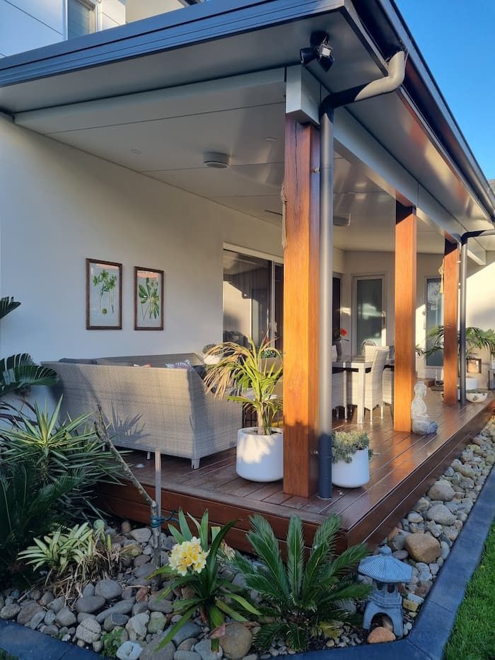 A Porch With A Couch And Chairs On It — South Coast Glass In South Nowra, NSW