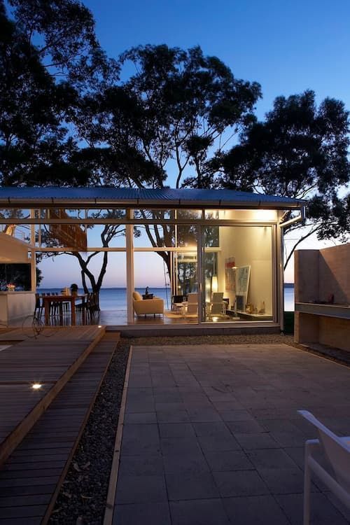 A House With A View Of The Ocean At Night — South Coast Glass In South Nowra, NSW