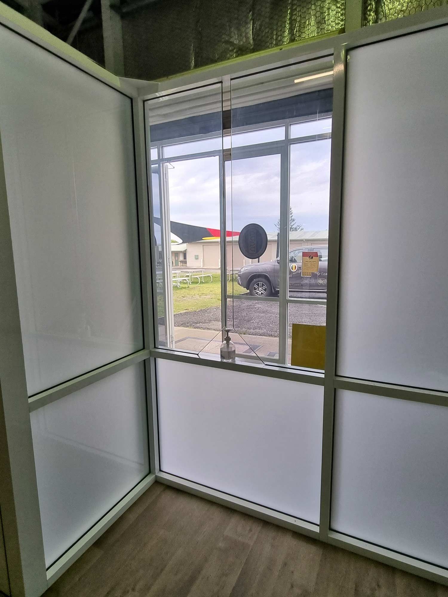 An Office Partition with Privacy Glass — South Coast Glass In South Nowra, NSW