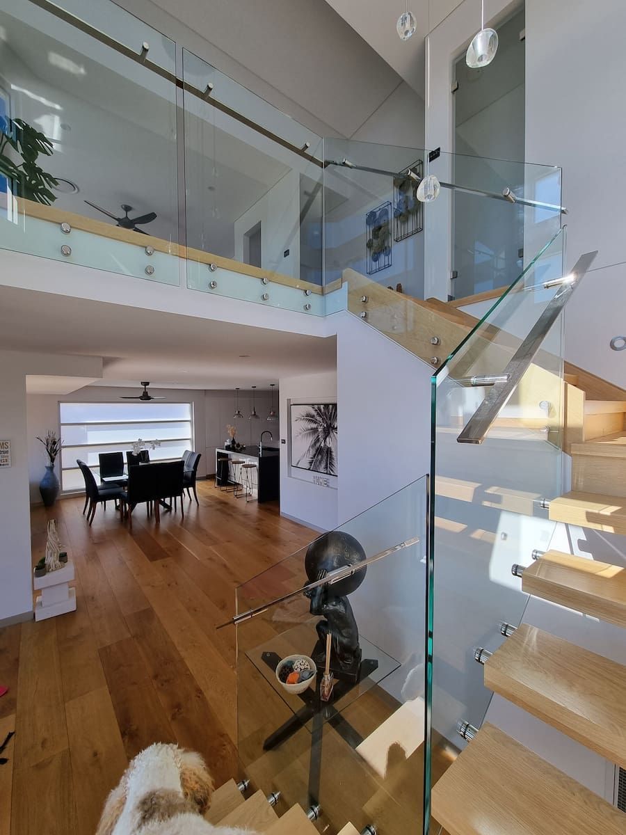 A Stairs With Glass Glazing — South Coast Glass In South Nowra, NSW