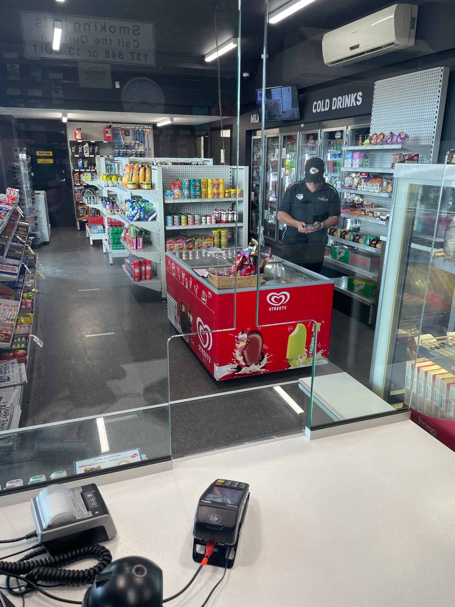 A Counter with a Nicely Cut Glass Partition — South Coast Glass In South Nowra, NSW